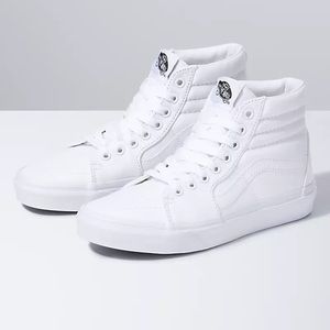 White high top vans